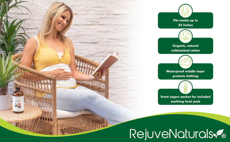 Castor Oil Pack for Liver & Detoxification + Overall Well-being - 8 Piece Complete Kit. - Image 3