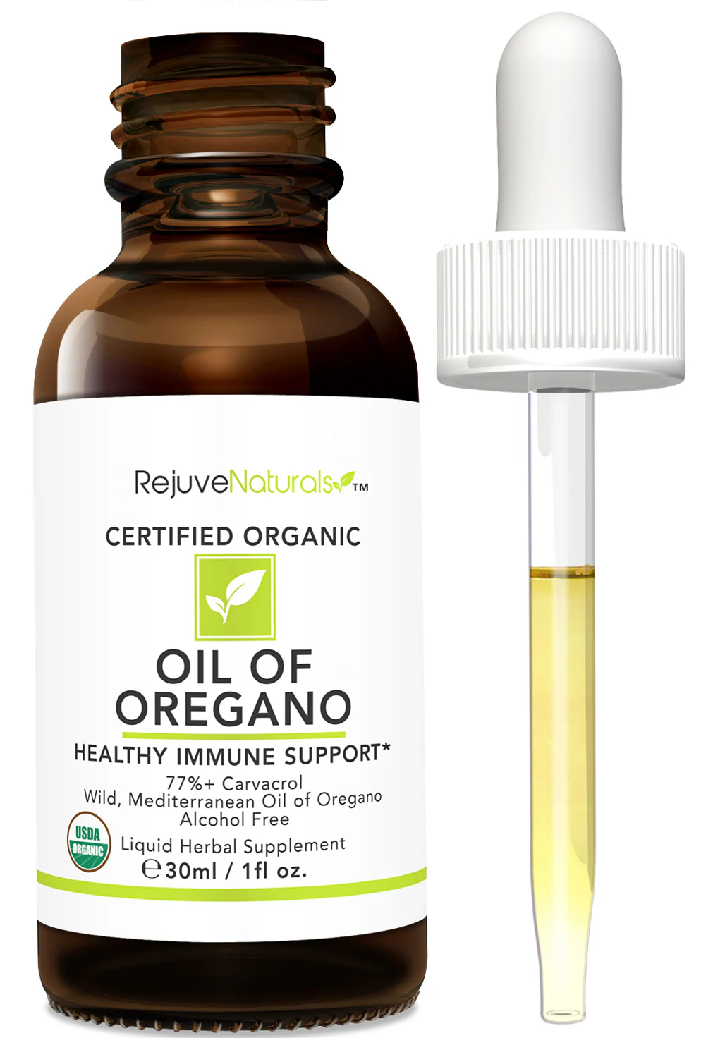 USDA Certified Organic Oil of Oregano - Wild, Mediterranean Oregano Oil. Concentrated Immune Support Drops. - Image 5